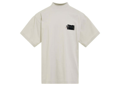 Balenciaga Gaffer Logo Large Fit T-Shirt Beige