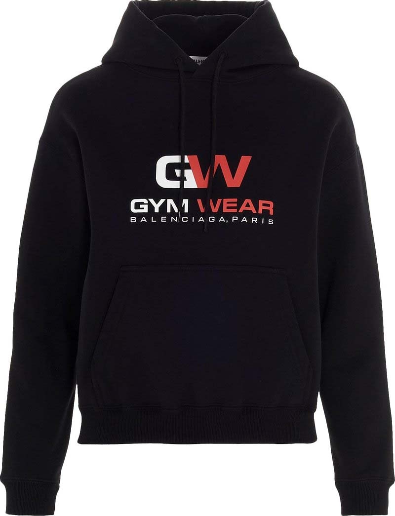 Balenciaga Gym Wear Hoodie Black