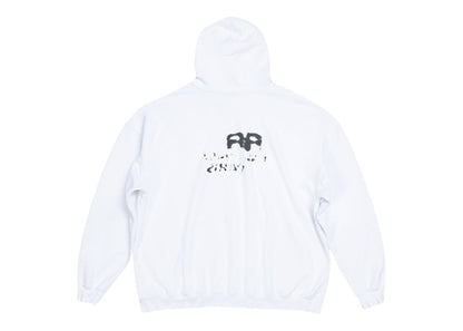 Balenciaga Hand Drawn BB Icon Large Fit Hoodie White/Black