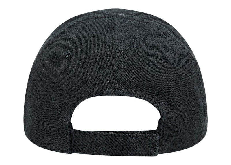Balenciaga Hand Drawn BB Icon Velcro Tab Cap Black/White