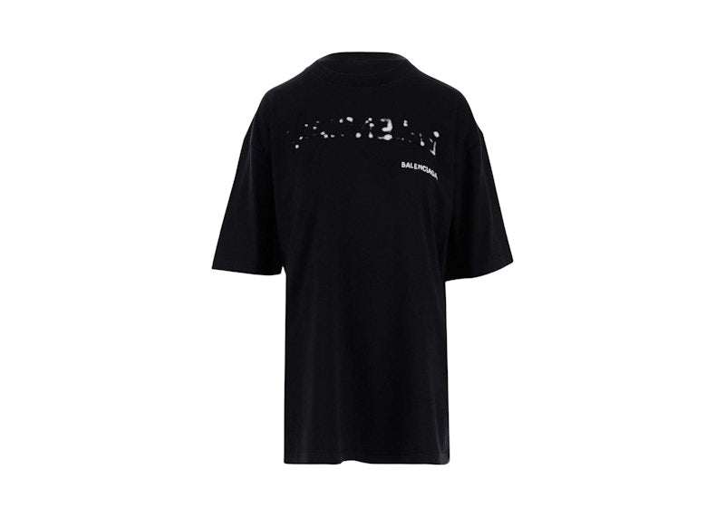 Balenciaga Hand Drawn Oversized Logo T-shirt Black/White