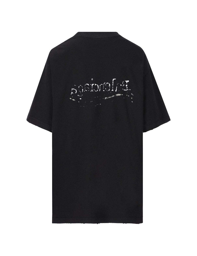 Balenciaga Hand Drawn Political Campaing Tee Black