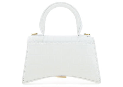 Balenciaga Hourglass Handbag XS White