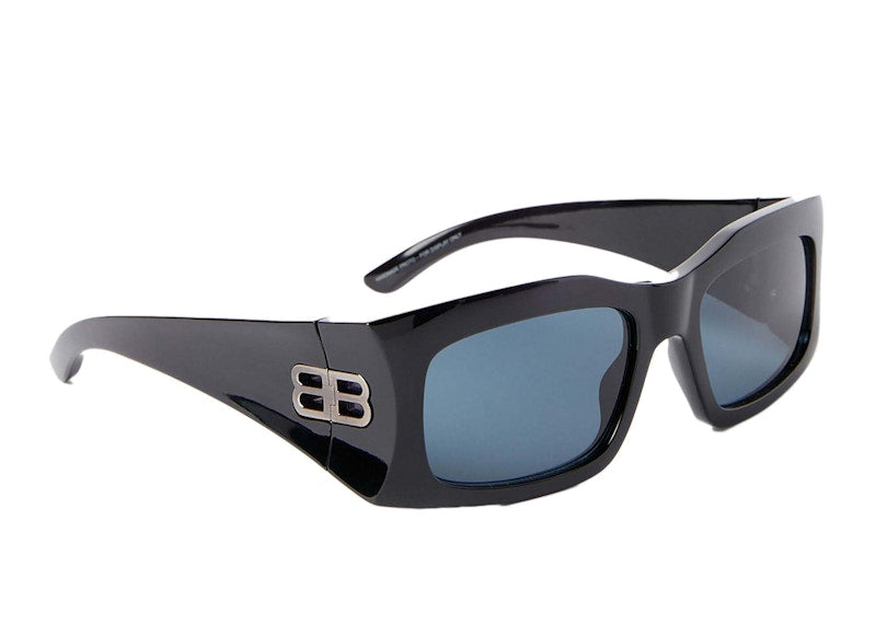 Balenciaga Hourglass Rectangle Sunglasses Black (751432T00071000)