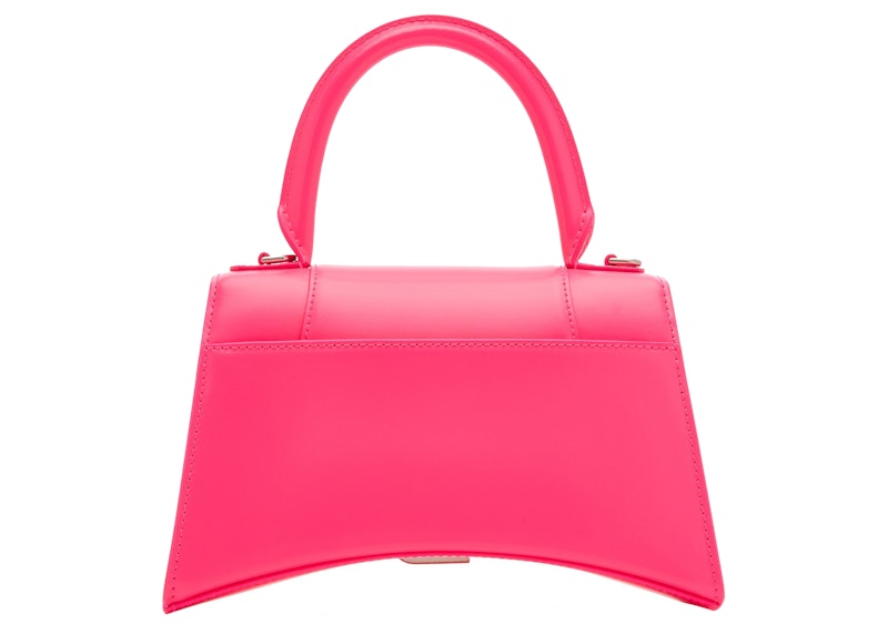 Balenciaga Hourglass Small Top Handle Bag Acid Fuchsia