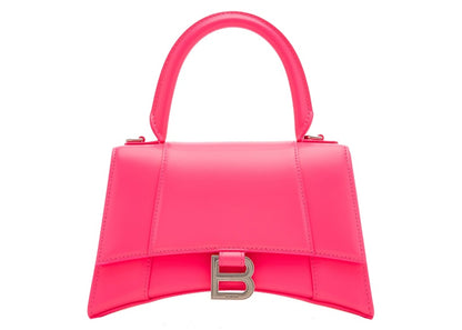Balenciaga Hourglass Small Top Handle Bag Acid Fuchsia