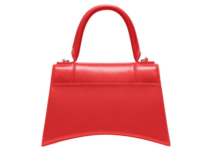 Balenciaga Hourglass Small Top Handle Bag Red