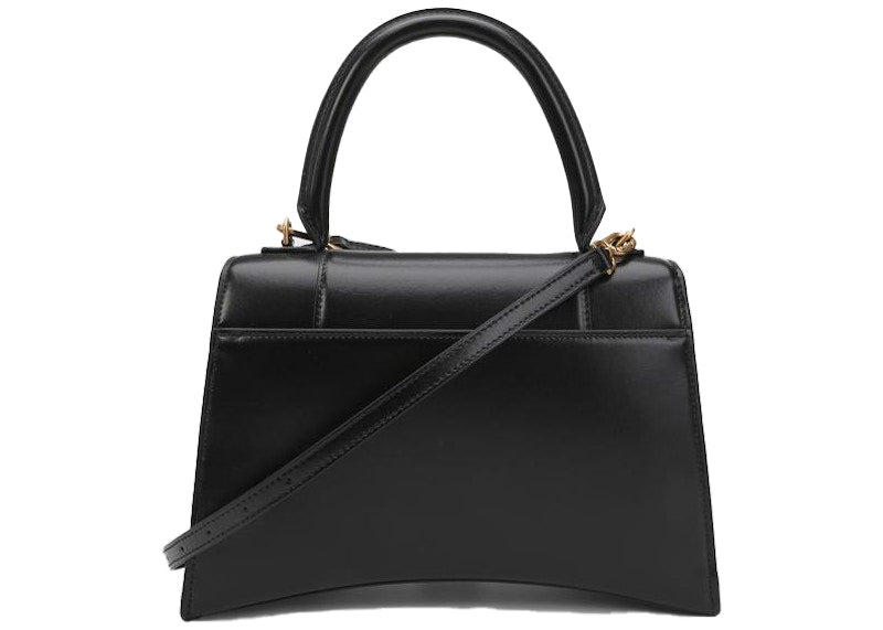 Balenciaga Hourglass Top Handle Bag Medium Black