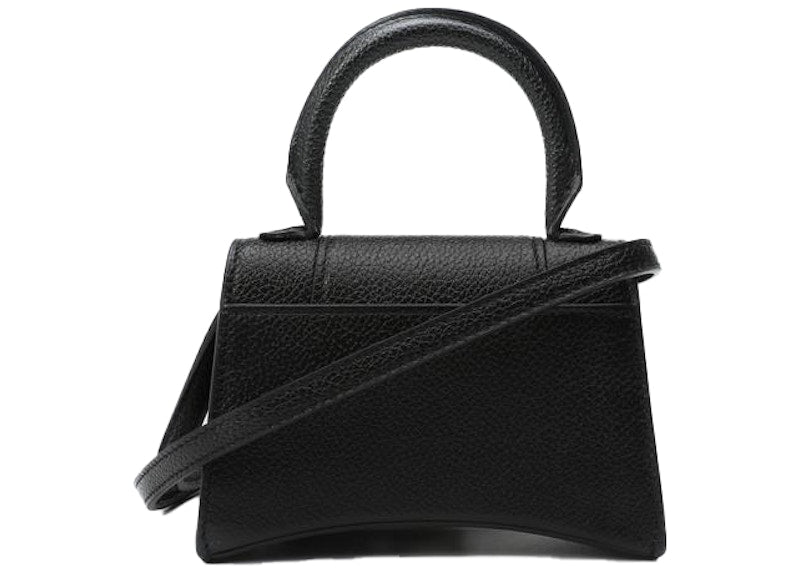 Balenciaga Hourglass Top Handle Bag Mini Black