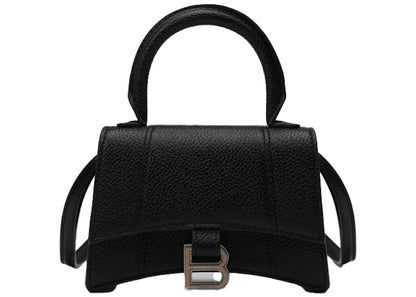 Balenciaga Hourglass Top Handle Bag Mini Black