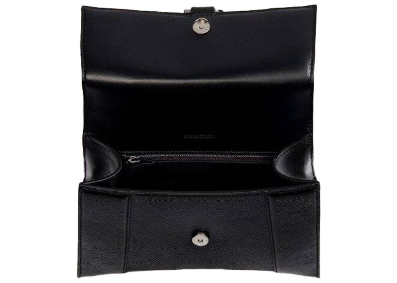 Balenciaga Hourglass Top Handle Bag Small Black