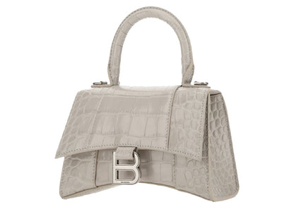 Balenciaga Hourglass Top Handle Bag XS Beige