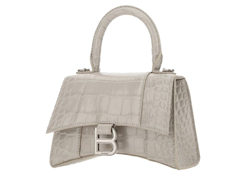 Balenciaga Hourglass Top Handle Bag XS Beige