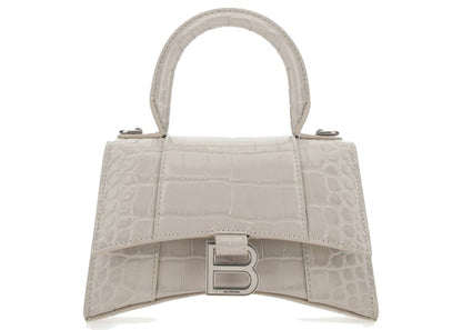 Balenciaga Hourglass Top Handle Bag XS Beige