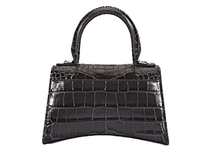 Balenciaga Hourglass Top Handle Bag XS Dark Gray