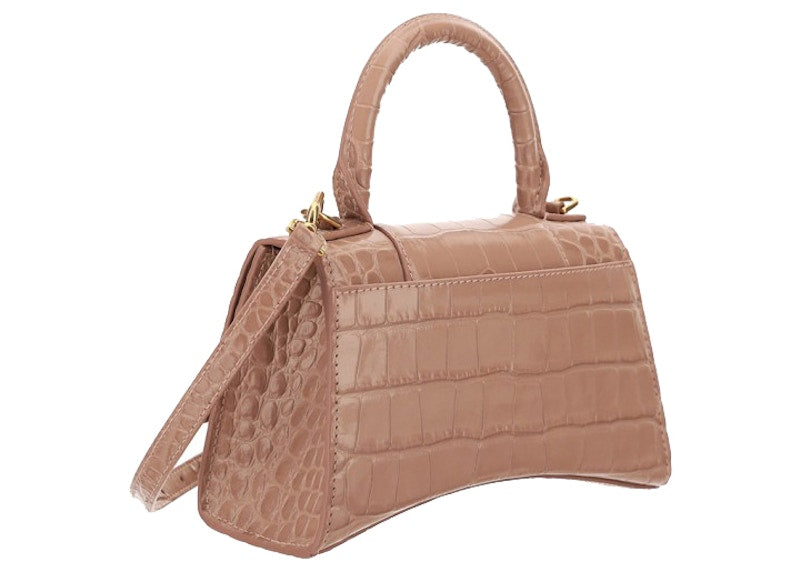 Balenciaga Hourglass Top Handle Bag XS Pink