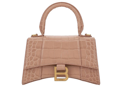 Balenciaga Hourglass Top Handle Bag XS Pink