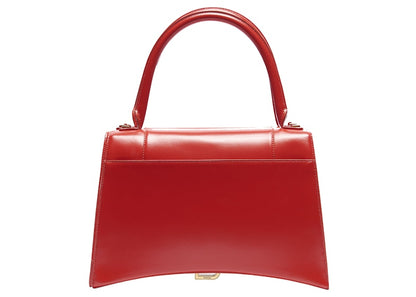 Balenciaga Hourglass Top Handle Medium Red