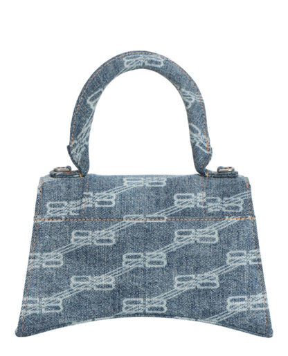 Balenciaga Hourglass Top Handle S Blue