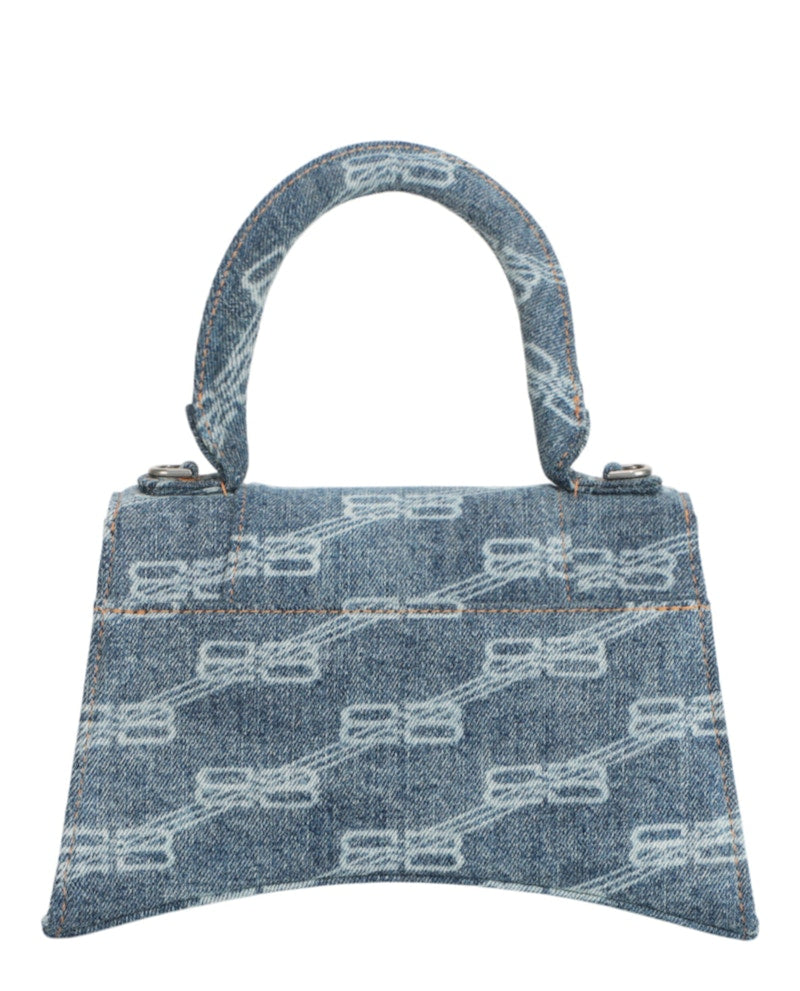 Balenciaga Hourglass Top Handle S Blue