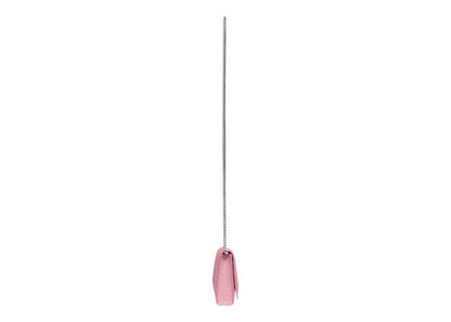 Balenciaga Hourglass XS Wallet On Chain In Sparkling Fabric Pink
