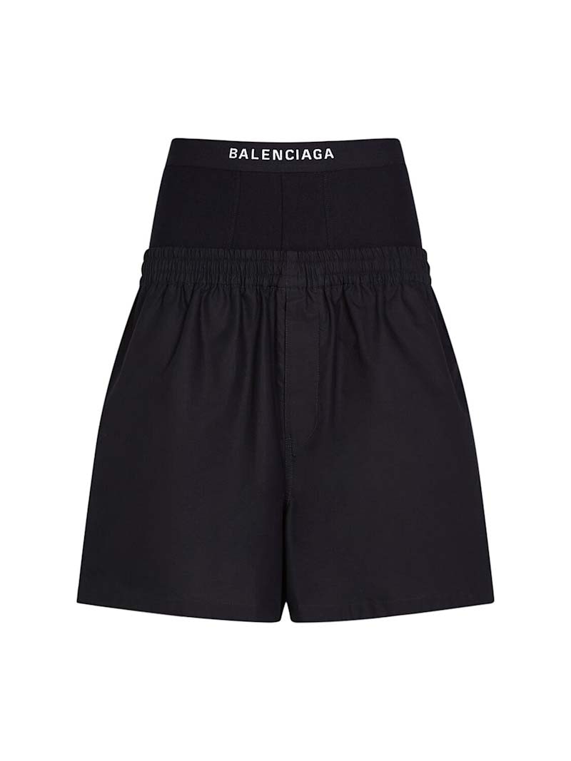 Balenciaga Hybrid Boxer Shorts Black