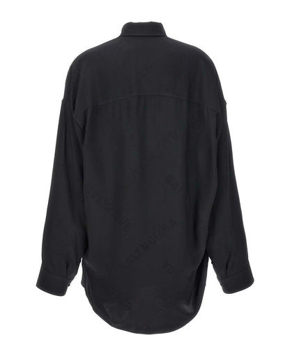Balenciaga LS Cocoon Shirt Black
