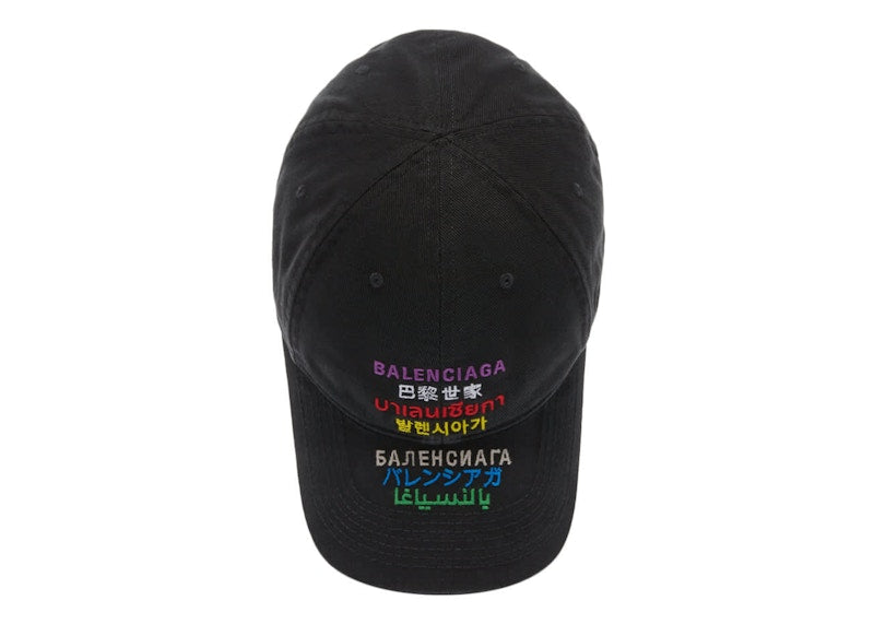 Balenciaga Languages Cap Black Multi