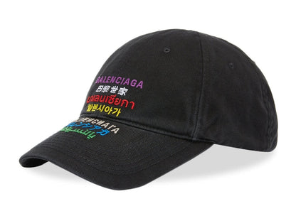 Balenciaga Languages Cap Black Multi
