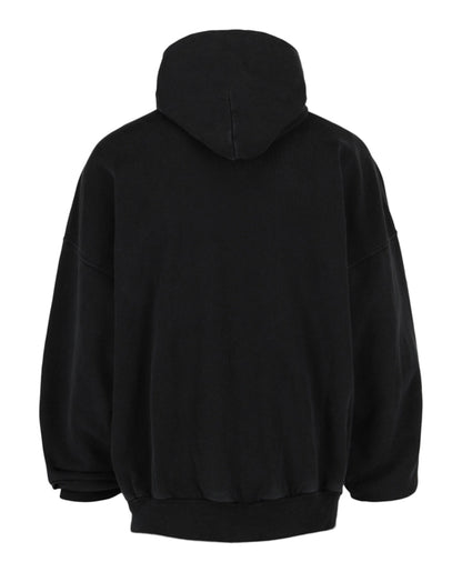 Balenciaga Large Fit Hoodie Washed Black/White