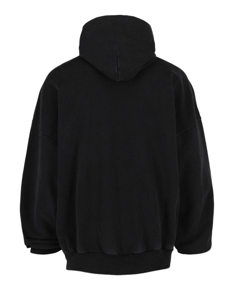 Balenciaga Large Fit Hoodie Washed Black/White