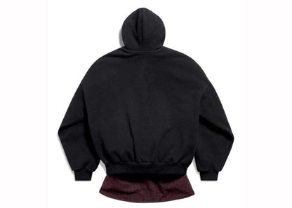 Balenciaga Layered Hoodie Black