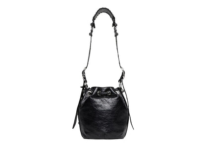 Balenciaga Le Cagole Bucket Bag XS Black Arena