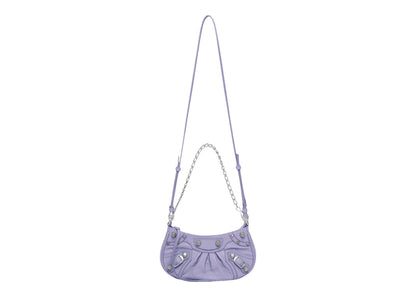 Balenciaga Le Cagole Mini Bag with Chain Lilac