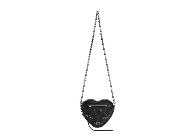 Balenciaga Le Cagole Heart Mini Bag Black
