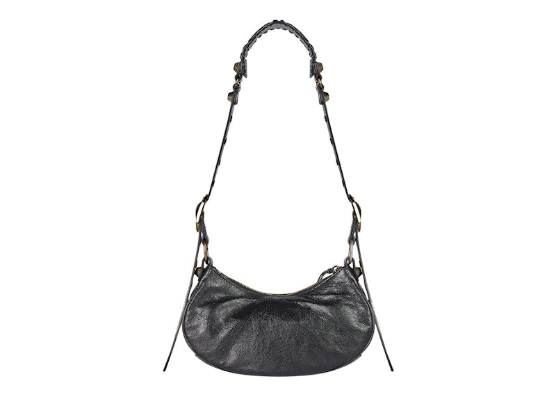 Balenciaga Le Cagole Shoulder Bag XS Black Arena