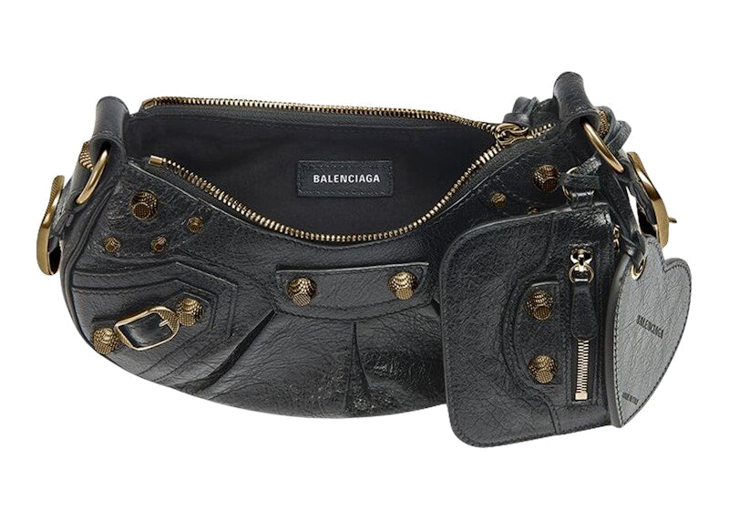 Balenciaga Le Cagole Shoulder Bag XS Black Arena