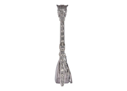 Balenciaga Le Cagole Shoulder Bag XS Metallized Silver