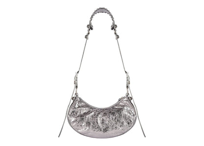 Balenciaga Le Cagole Shoulder Bag XS Metallized Silver