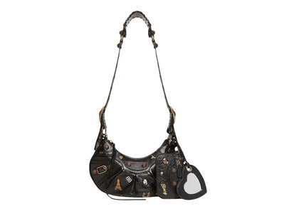 Balenciaga Le Cagole Shoulder Bag XS (With Pins) Black