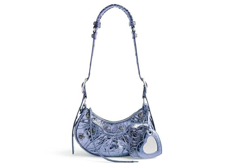 Balenciaga Le Cagole XS Shoulder Bag Metallized Purple