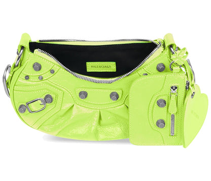 Balenciaga Le Cagole XS Shoulder Bag Neon Yellow