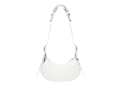 Balenciaga Le Cagole XS Shoulder Bag With Piercing White Arena