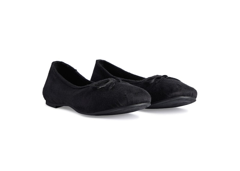 Balenciaga Leopold Ballerina Black Satin (Women's)
