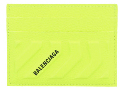 Balenciaga Logo Card Holder Bright Green