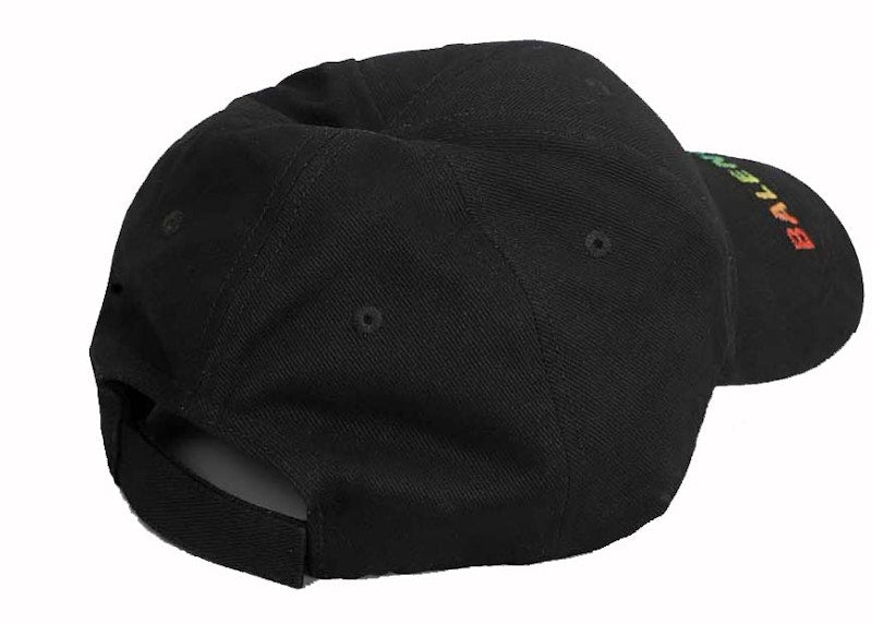 Balenciaga Logo Embroidered Cap Black/Multi