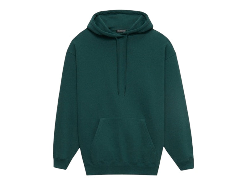 Balenciaga Logo Hoodie Green/White