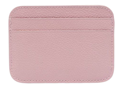 Balenciaga Logo Print (4 Card Slots 1 Slip Pocket) Cash Card Holder Pink/White