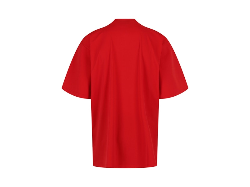 Balenciaga Logo Swim Shirt Red