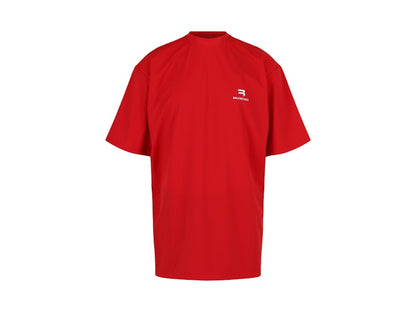 Balenciaga Logo Swim Shirt Red